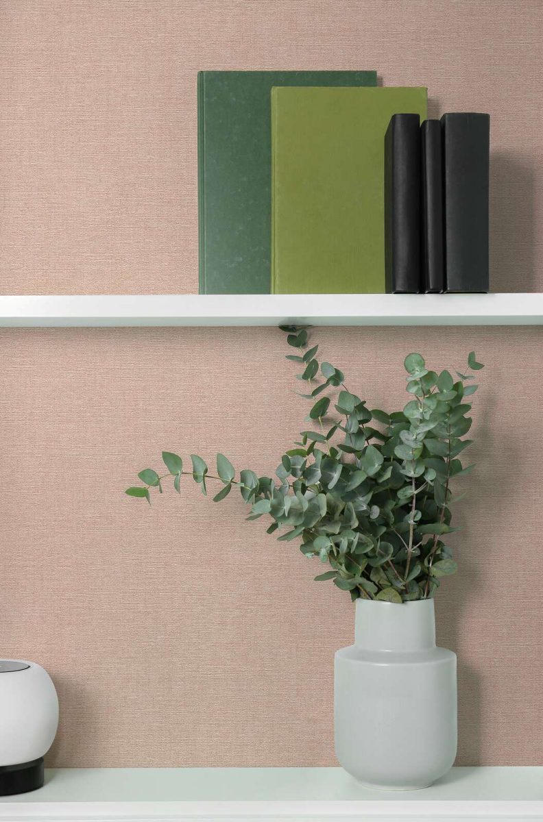 Plain wallpaper with a subtle texture | pink - 3012151