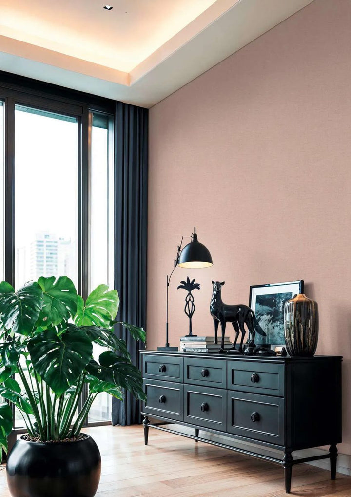 Plain wallpaper with a subtle texture | pink - 3012151