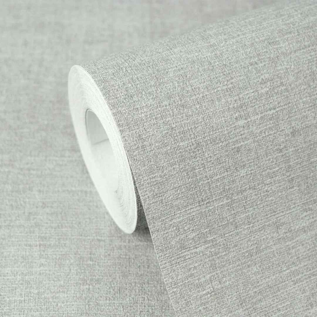 Vienkrāsainas neaustas tapetes ar vieglu tekstūru un elegantu spīdumu | pelēkā - 3012156