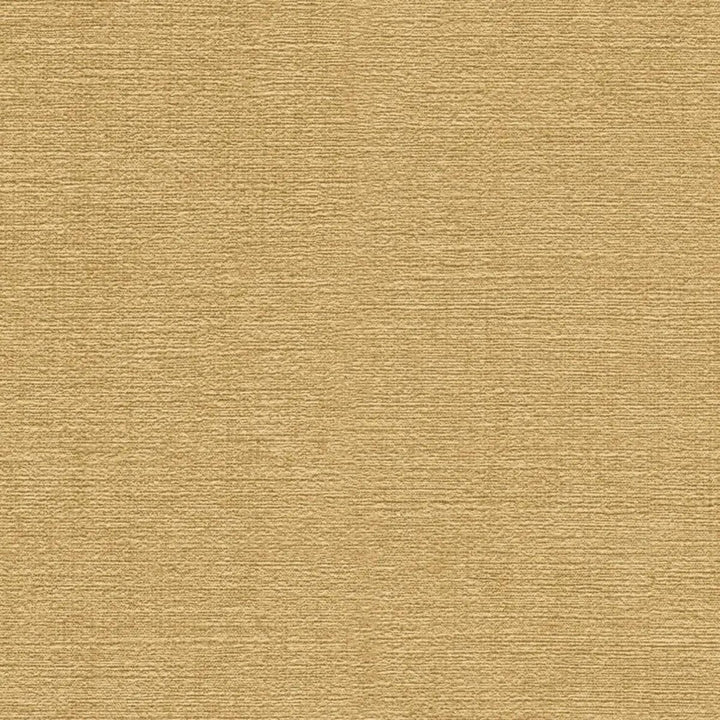 Non-woven wallpaper with a natural textile design, slightly glossy | yellow - 3012157