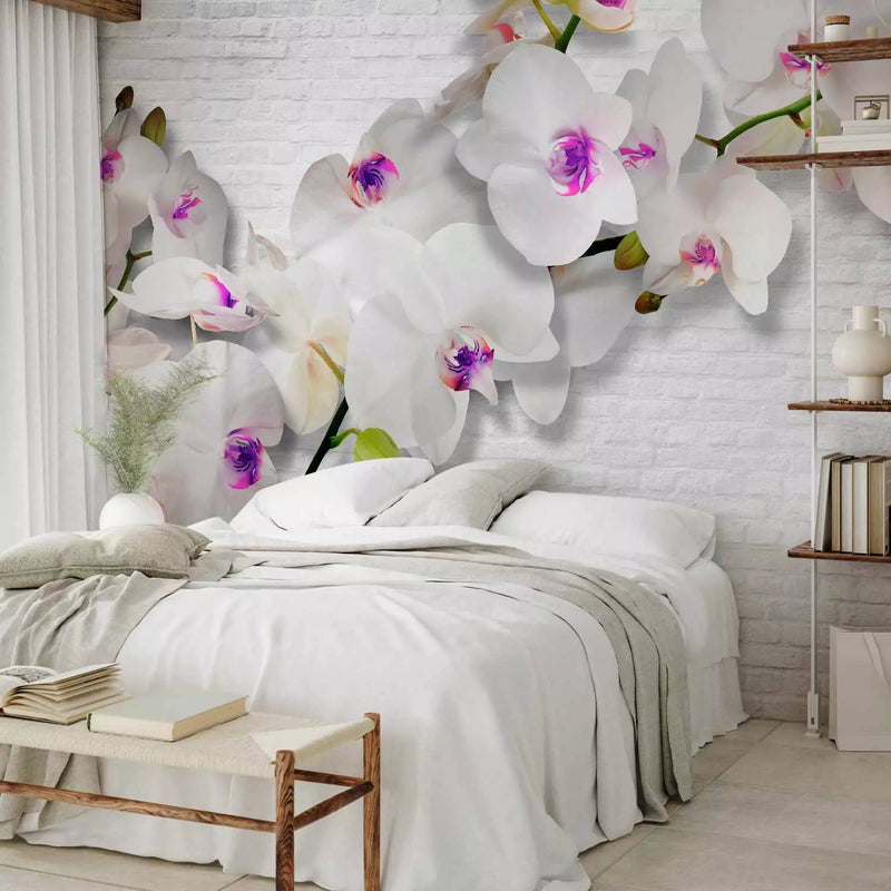 Wall Murals 61847 wall with orchids II