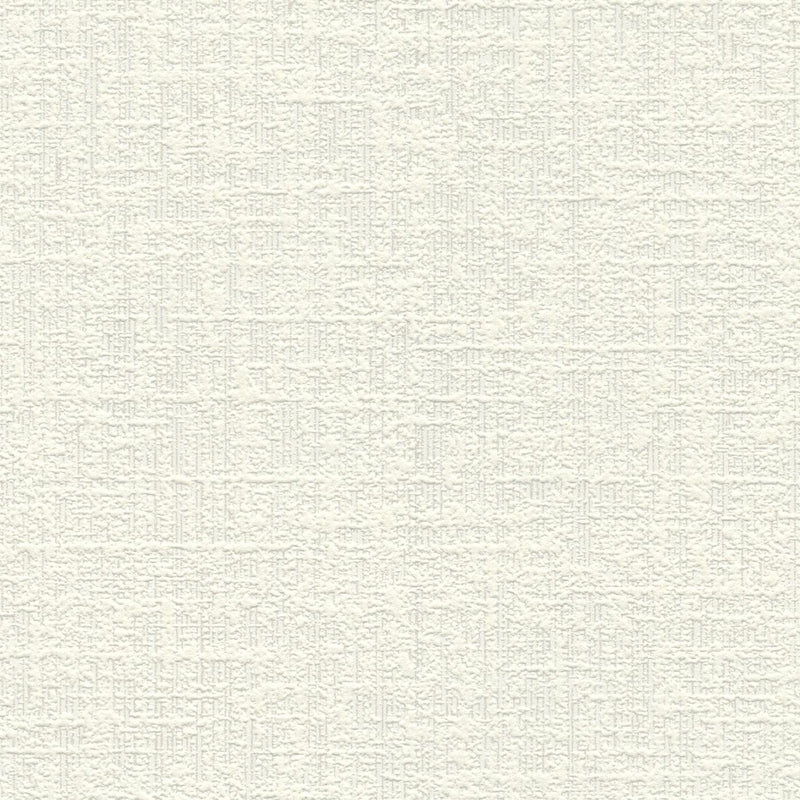 Ühevärviline tapeet RASCH triibulise tekstuuriga, valge, 2373365