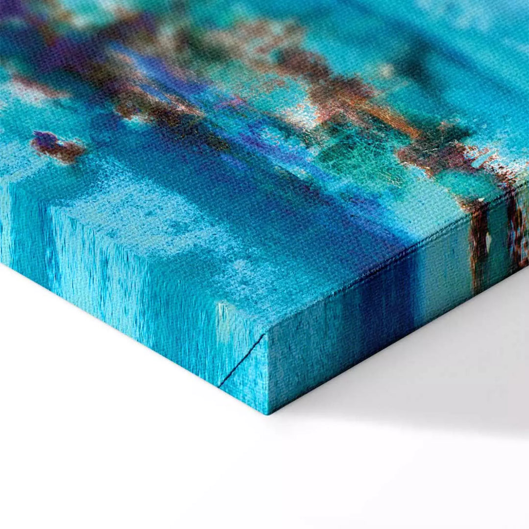 Canva with abstract in blue - Abstract Ocean, 94023 (x1)