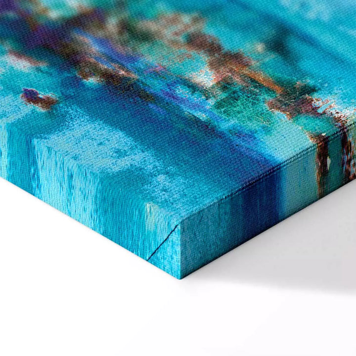 Canva with abstract in blue - Abstract Ocean, 94023 (x1)