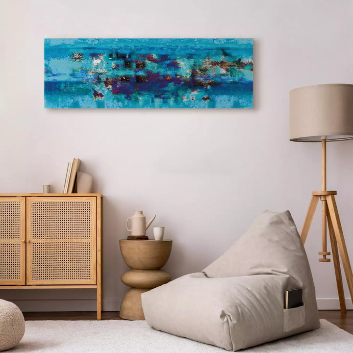 Canva with abstract in blue - Abstract Ocean, 94023 (x1)