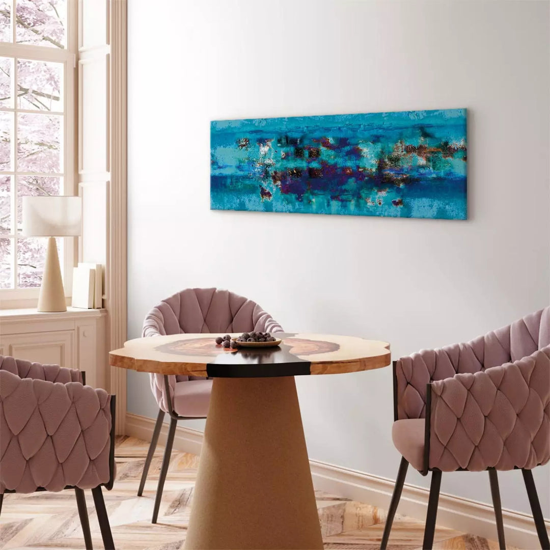 Canva with abstract in blue - Abstract Ocean, 94023 (x1)