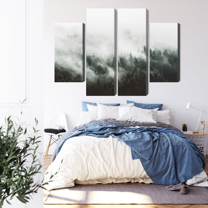 Kanva - Miglaina meža ainava, N-1896