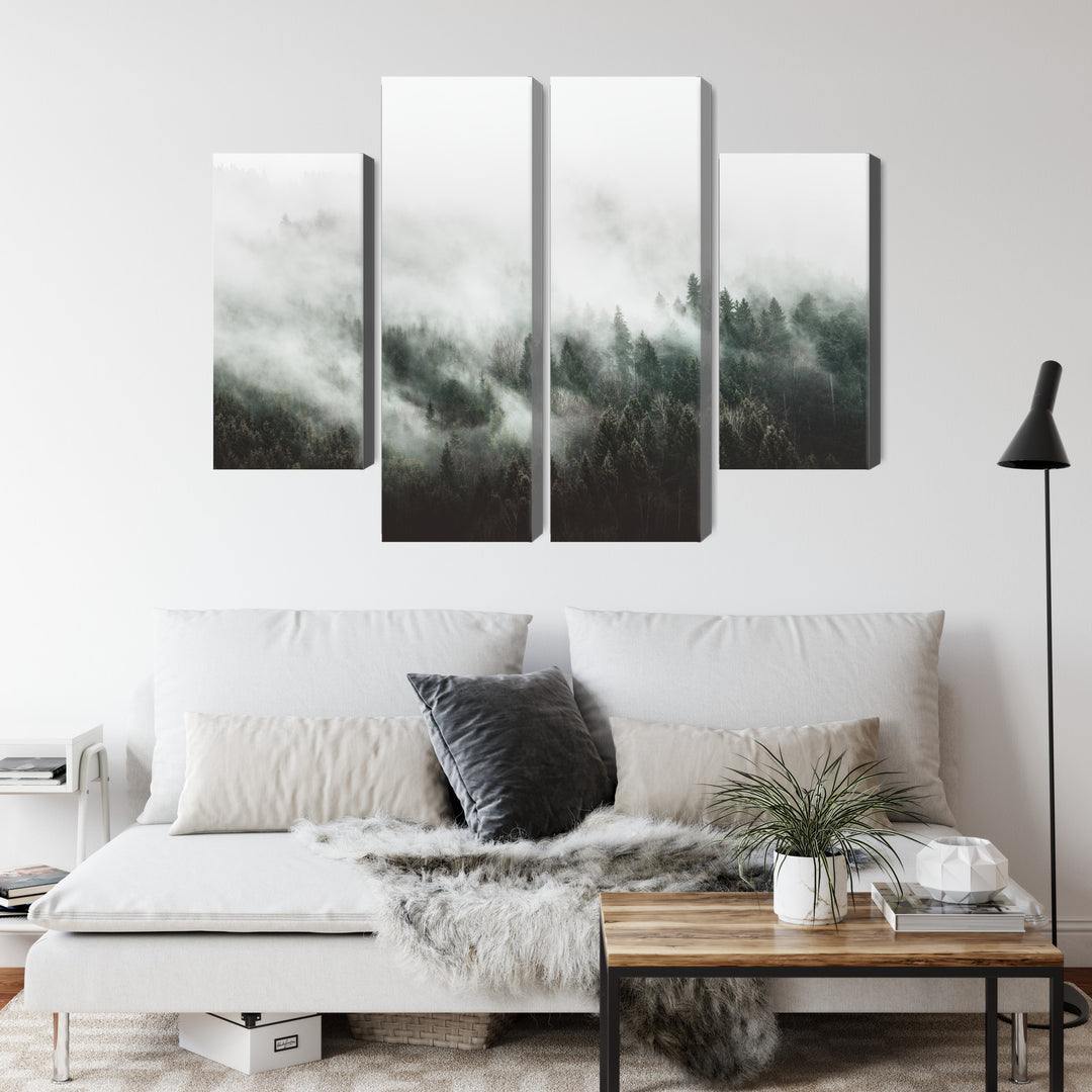 Kanva - Miglaina meža ainava, N-1896