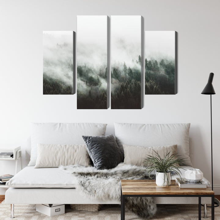 Kanva - Miglaina meža ainava, N-1896