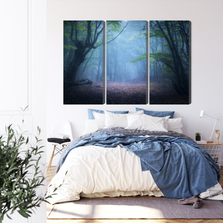 Kanva - Meža ainava miglā 3D, N-1909