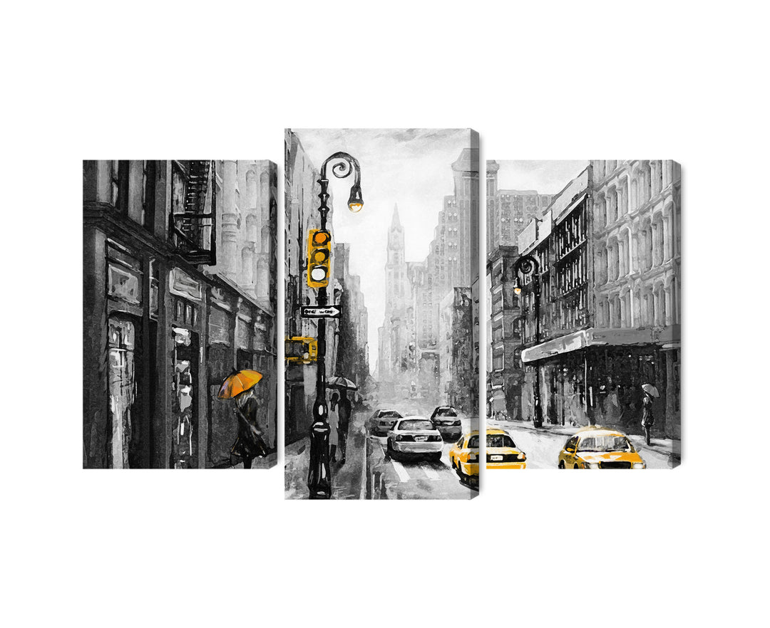 Kanva - Amerikāņu pilsētas ielas skats, N-2130