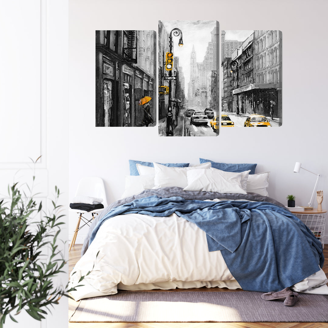 Kanva - Amerikāņu pilsētas ielas skats, N-2130