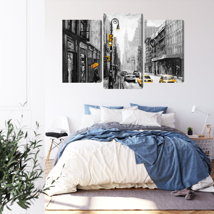 Kanva - Amerikāņu pilsētas ielas skats, N-2130