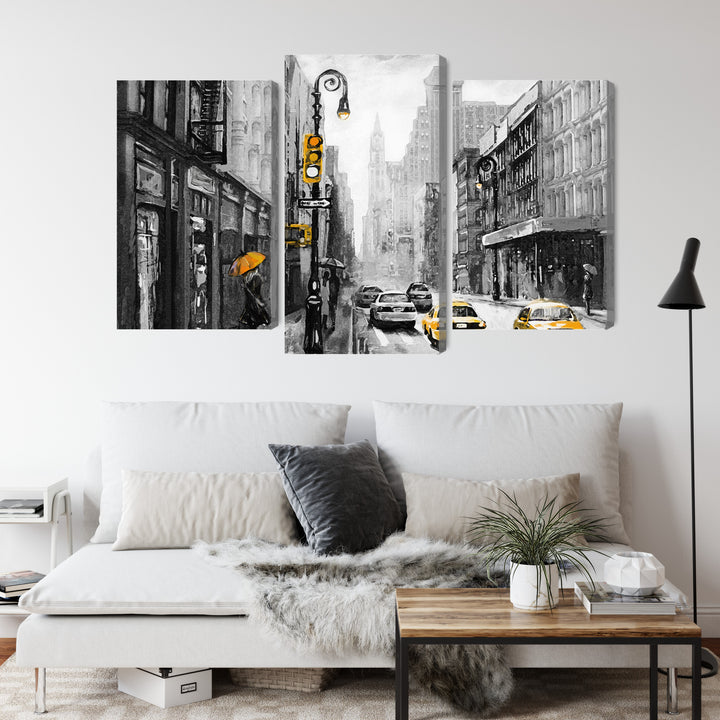 Kanva - Amerikāņu pilsētas ielas skats, N-2130