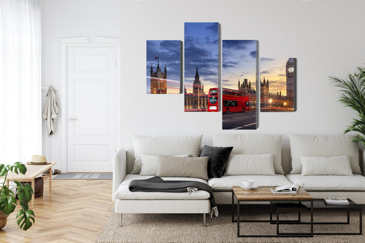 Canvas-taulut - Panoraama Westminsteristä ja Big Benistä, Lontoo, N-2142.