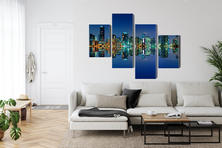 Kanva - Miami panorāma naktī, N-2343