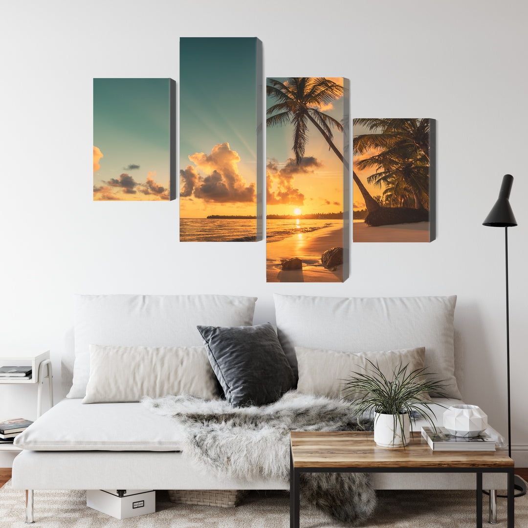 Kanva - Saulriets Dominikānas pludmalē, N-2513