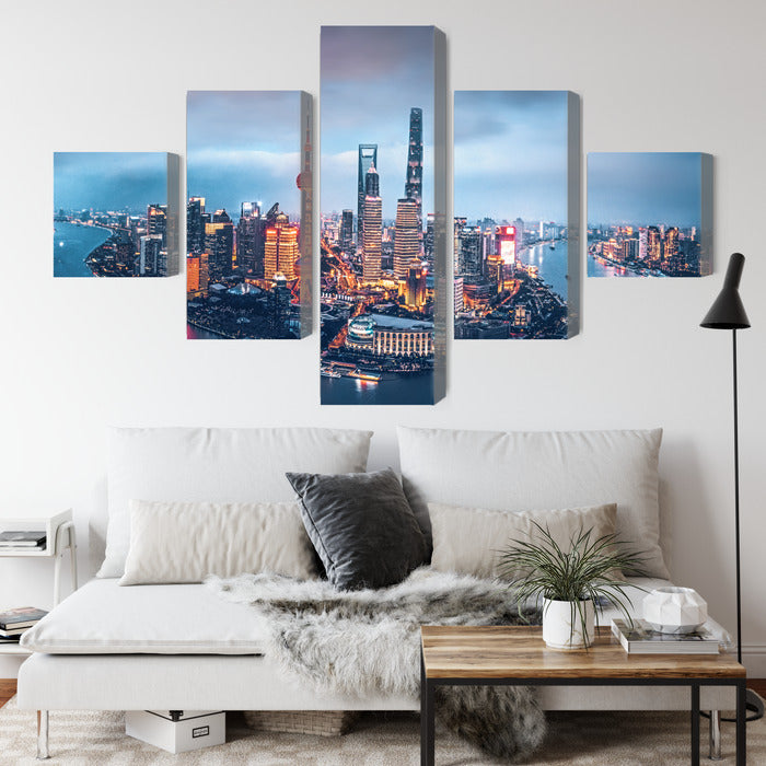 Kanva - Šanhajas panorāma naktī, N-2878