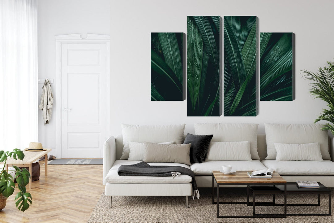 Seinapildid - Tumerohelised lehed makroskaalal, N-3725