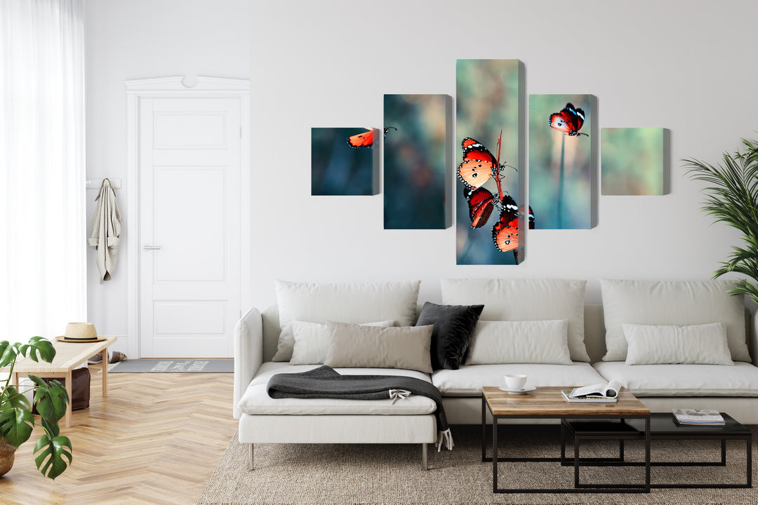 Kanva - Krāsaini tauriņi makro mērogā, N-3827