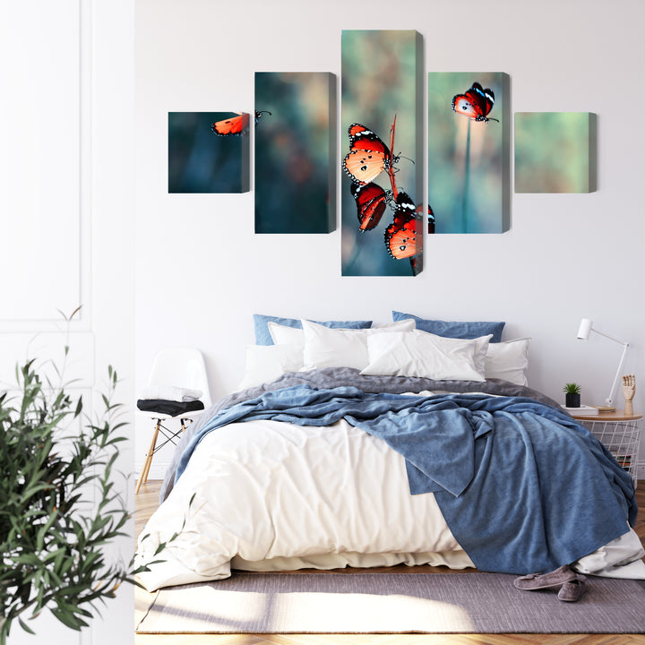 Kanva - Krāsaini tauriņi makro mērogā, N-3827