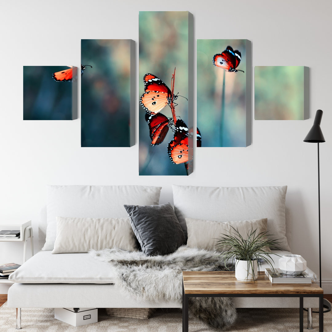 Kanva - Krāsaini tauriņi makro mērogā, N-3827