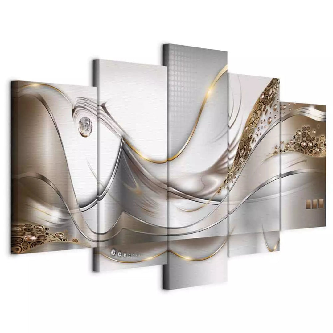 Kanva ar abstrakta rakstu  - Zelta lidojums, 55823