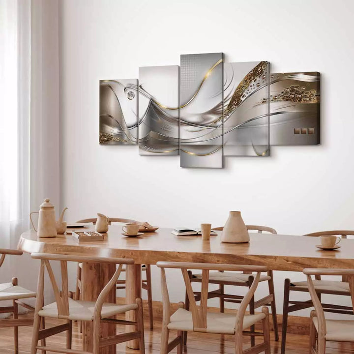 Kanva ar abstrakta rakstu  - Zelta lidojums, 55823