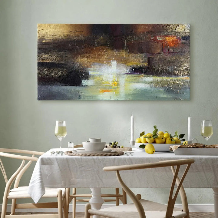 Kanva - Abstrakts raksts ar eļļas gleznas imitāciju, (x 1), 118630