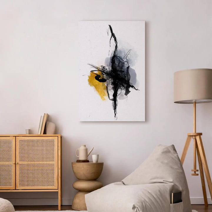 Canva with an abstract pattern on a white basis - stream (x 1), 131685