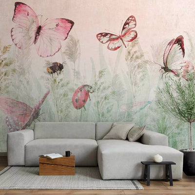 450x315 cm, Wall Murals - Meadow butterfly