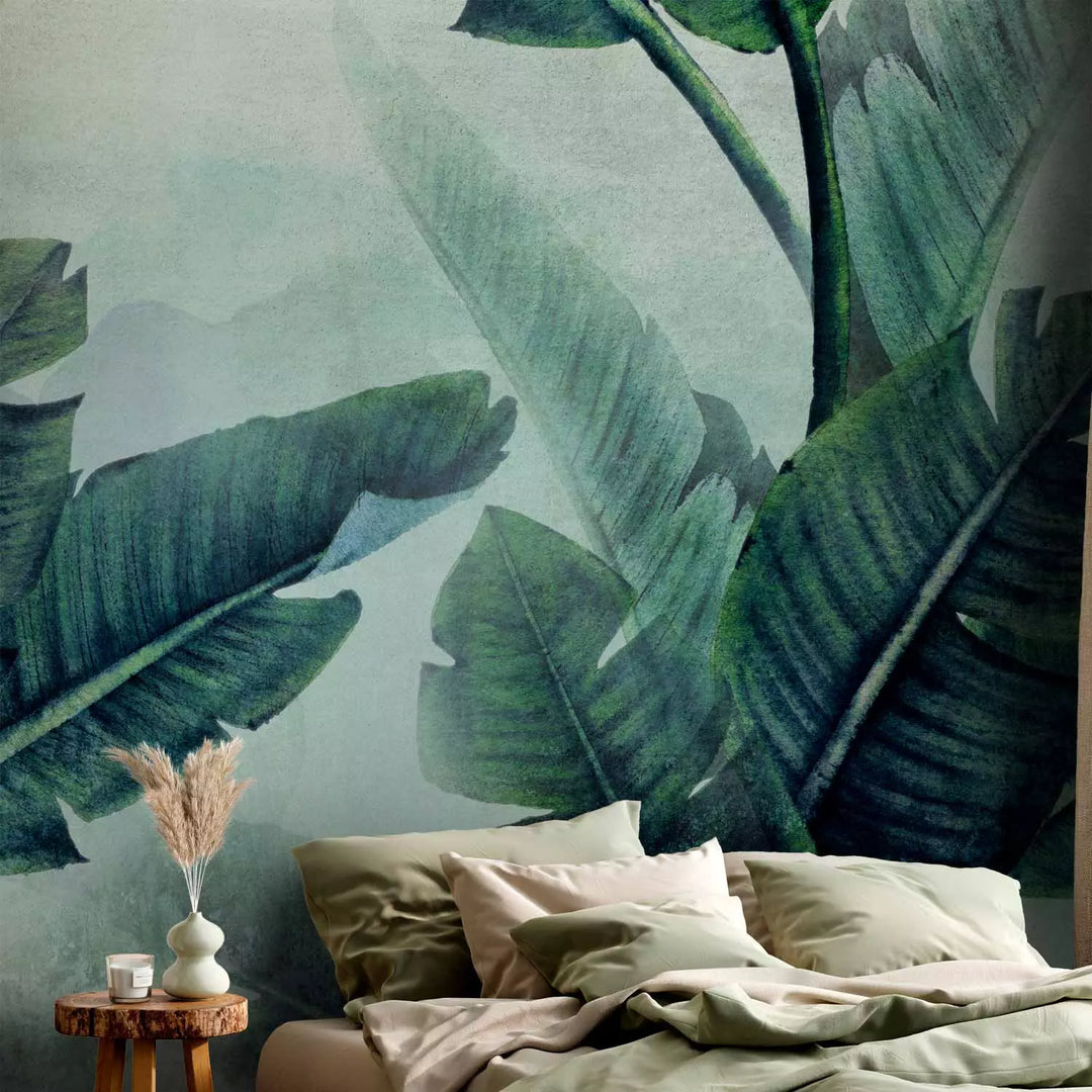 Fototapetai - Atogrąžų lapai žali - 135975