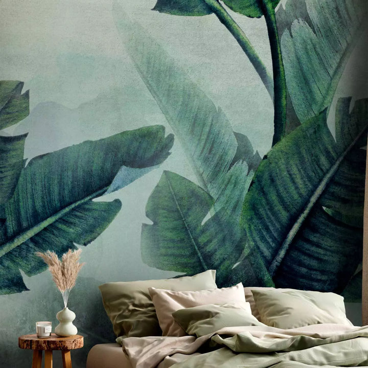 Fototapetai - Atogrąžų lapai žali - 135975