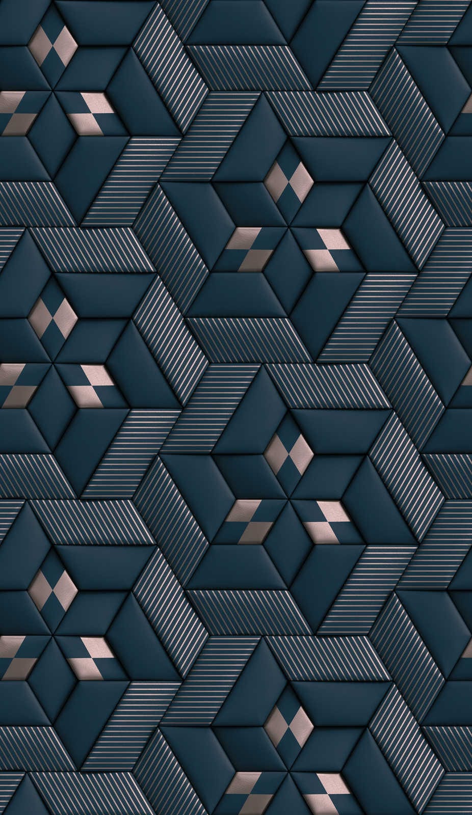 Abstraktā raksta tapetes ar 3D optiku - zilā krāsā - 1375147 AS Creation