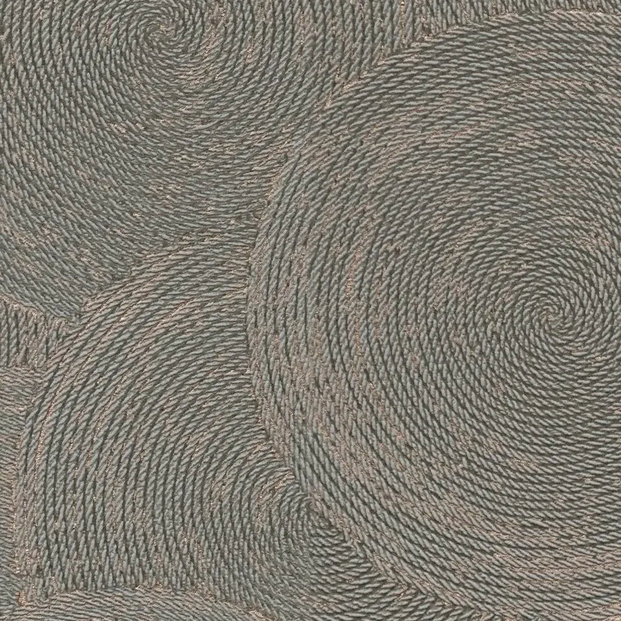 Tapetes ar apļveida rakstu un elegantiem metāliskiem akcentiem  AS Creation