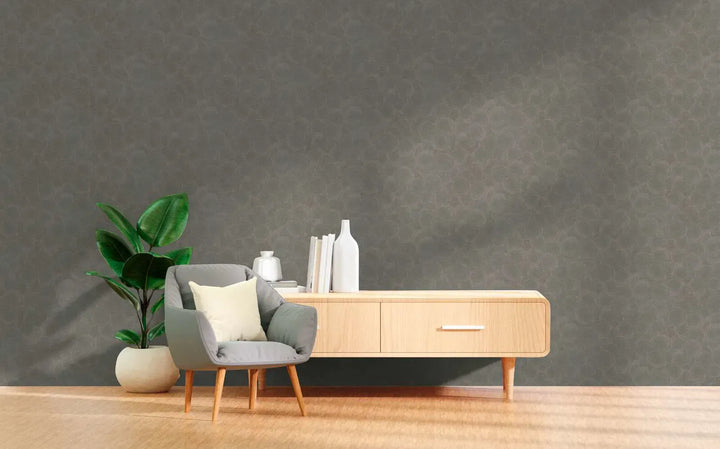 Tapetes ar apļveida rakstu un elegantiem metāliskiem akcentiem  AS Creation