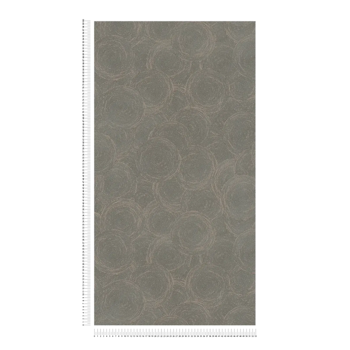 Tapetes ar apļveida rakstu un elegantiem metāliskiem akcentiem  AS Creation