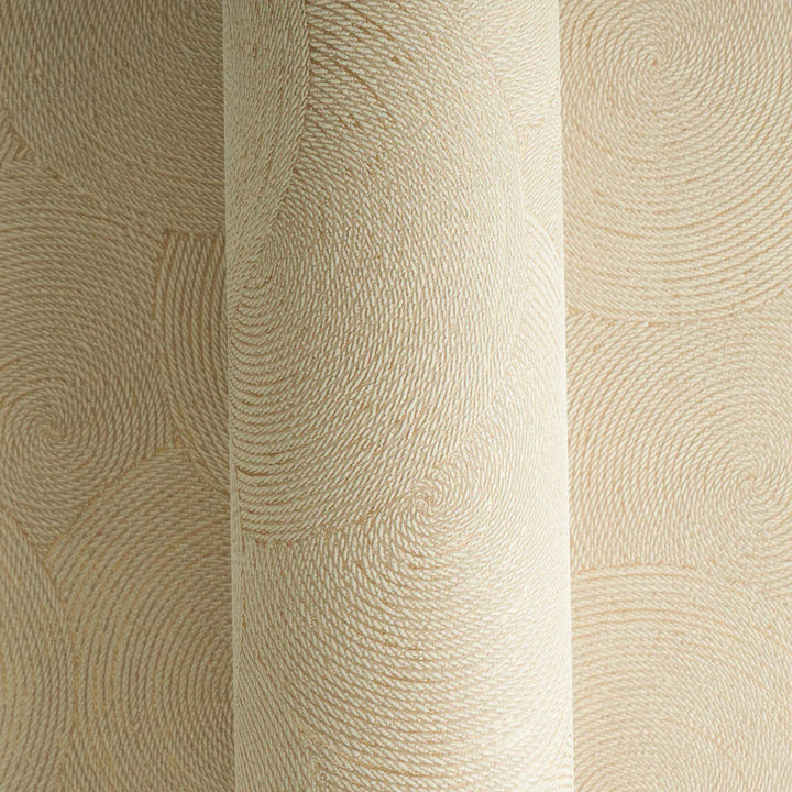 Tapetes ar metāliskiem akcentiem un apļu dizainu – bēšā AS Creation