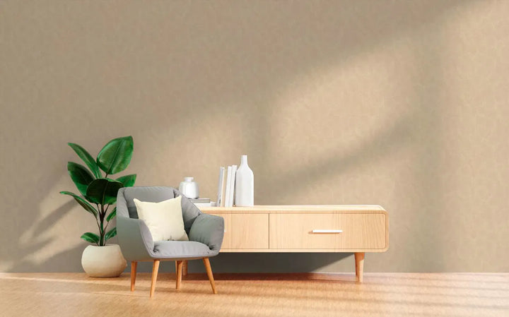 Tapetes ar metāliskiem akcentiem un apļu dizainu – bēšā AS Creation