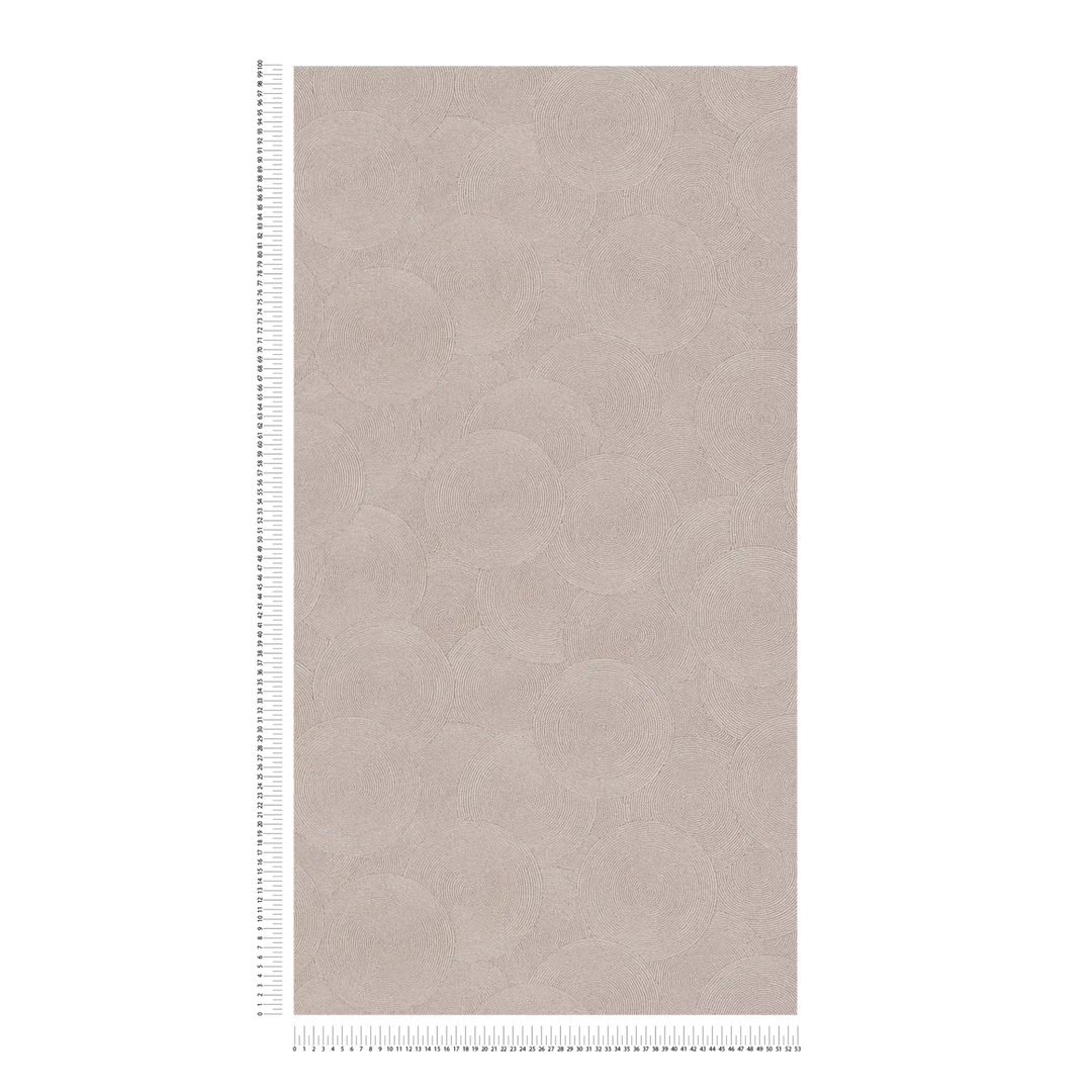 Abstraktas apļu tapetes taupe (3010627) AS Creation