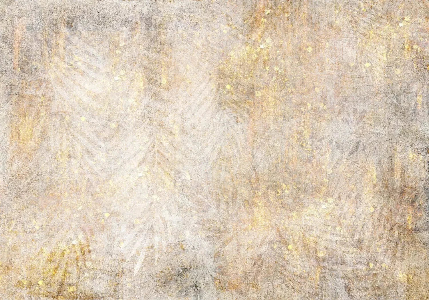 Abstrakts raksts ar zelta lapām - lieliska izvēle viesistabai G-ART