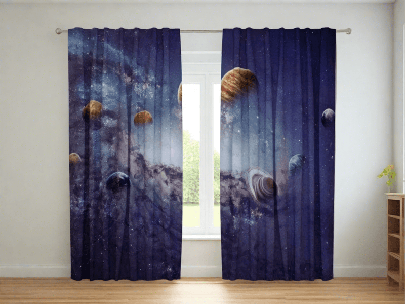 Day and night curtains with children&