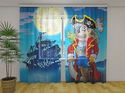 Curtains for children's room - Pirate Tapetenshop.lv