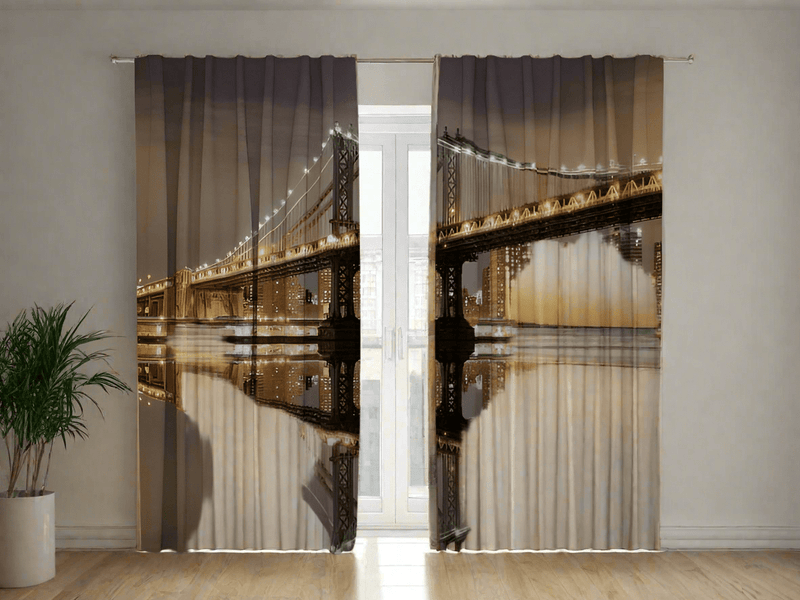 Day and Night Curtains - Brooklyn Bridge 2 Tapetenshop.lv