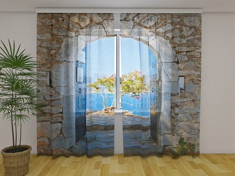 Curtains with a beautiful sea view - create a cozy atmosphere at your home on walletenshop.lv