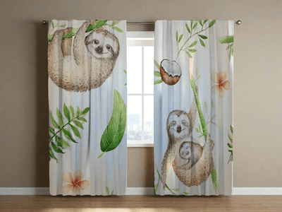 Curtains with a wonderful animal motif are ideal for children's rooms on Tapetenshop.lv