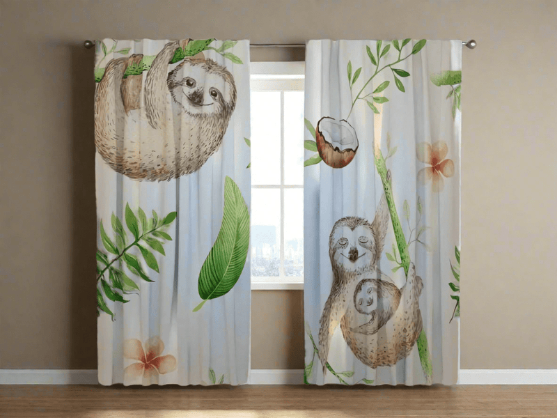 Curtains with a wonderful animal motif are ideal for children&