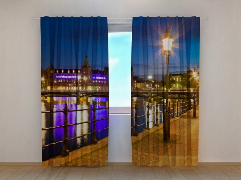 Photo curtains with print - Stockholm view - individual size Tapetenshop.lv