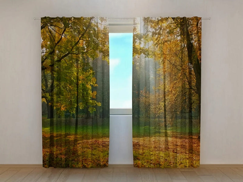 Curtains with a beautiful autumn landscape- by individual size walletenshop.lv