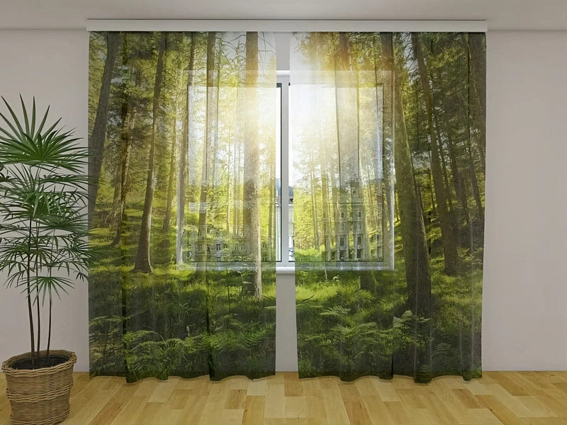 Curtains - Sunny Forest from Tapetenshop.lv - Realistic Printing Tapetenshop.lv